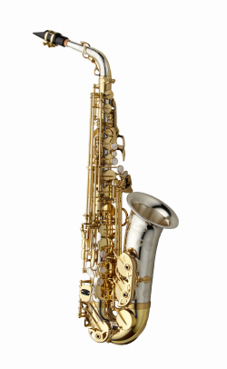 Alto Saxophone WO Series - Elite Model Sterling Silver (Brass Bow) - Clear-Lacquer Finish